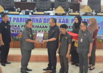 Wakil Bupati Pinrang Hadiri Rapat Paripurna Penerimaan Rancangan Perda APBD Tahun 2024