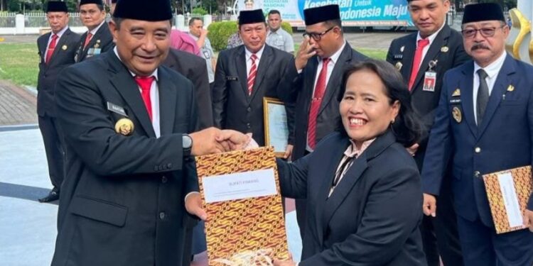 Kadis Kesehatan Wakili Bupati Pinrang Terima Dua Penghargaan di Bidang Kesehatan Tingkat Provinsi Sulawesi Selatan