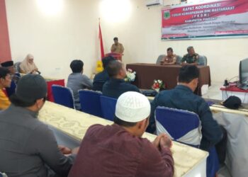 Bangun Sinergitas Pemerintah Dengan Masyarakat Jelang Pemilu 2024, Kesbangpol Pinrang Gelar Rapat Koordinasi FKDM Sekabupaten Pinrang