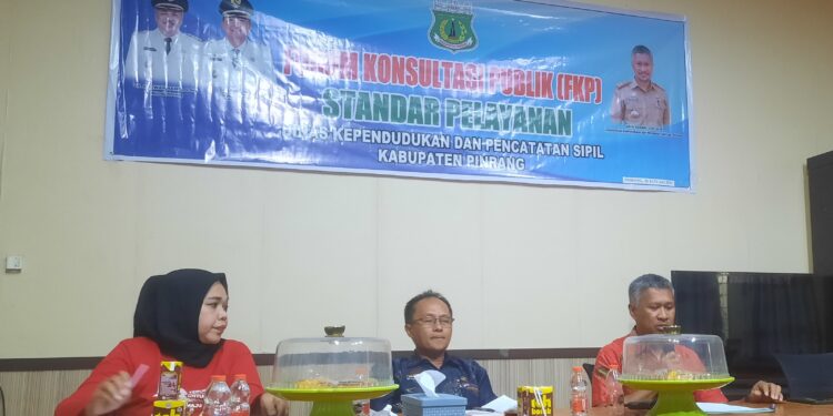 Disdukcapil Pinrang Gelar Konsultasi Publik
