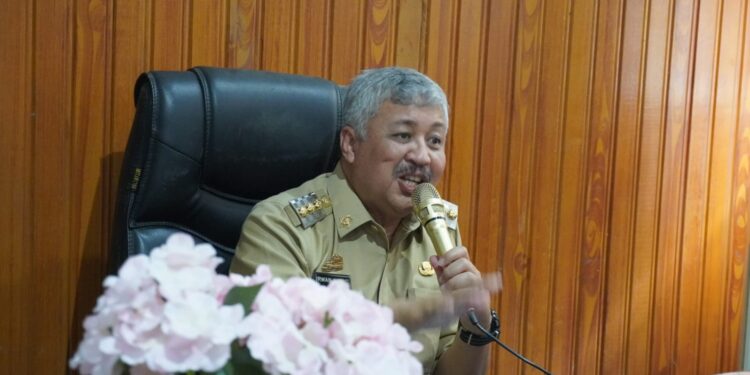 Antisipasi Bencana  El-nino, Bupati Pinrang Pimpin Rapat Koordinasi di Ruang Rapat Dinas Pengelolaan SDABK