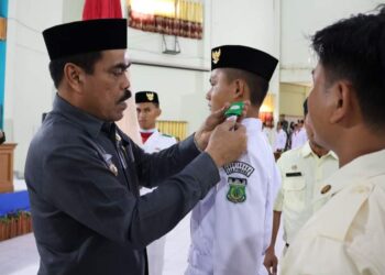 Pj. Bupati Pinrang, Mengukuhkan Paskibraka Tingkat Kabupaten