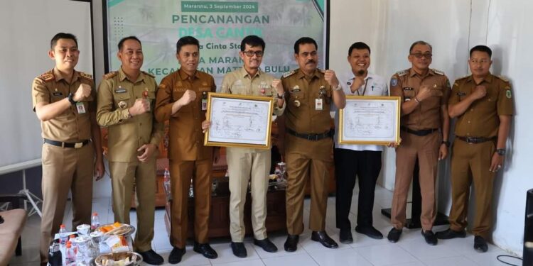 H. Ahmad Akil Hadiri Pencanagan Desa Marannu Sebagai Desa Cinta Statistik