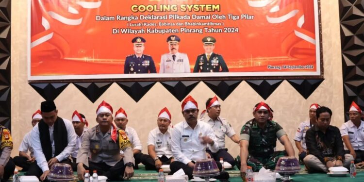Pj. Bupati Pinrang, Menghadiri Kegiatan Cooling System Pilkada Serentak