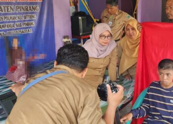 Disdukcapil Pinrang Lakukan Kunjunga Dan Perekaman Disabilitas di Kelurahan Bittoeng