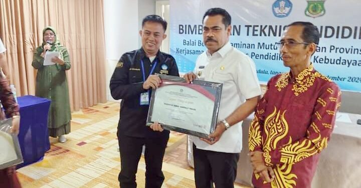 Dinas Pendidikan Pinrang Berkerja Sama Dengan Balai Besar Penjamin Mutu Pendidikan SulSel Gelar Bintek di Makassar