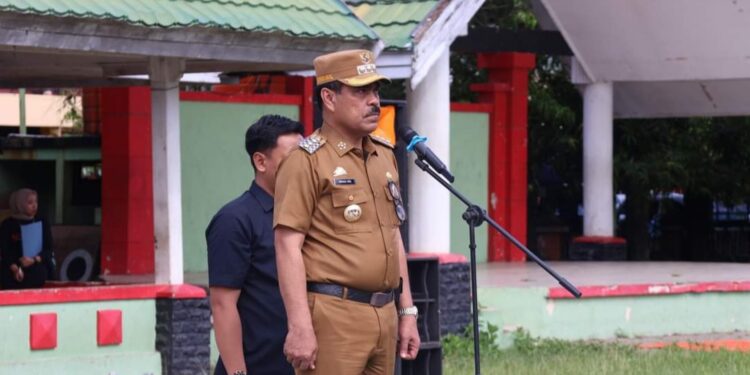 Pj. Bupati Pinrang Pimpin Apel Siaga Badan Pengawas Pemilihan Umum