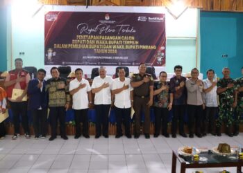 Sekda Pinrang, Hadiri Rapat Pleno Penetapan Pasangan Calon Terpilih Bupati Dan Wakil Bupati Pinrang