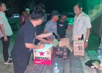 Ciptakan Rasa Amanan Di Bulan Ramadhan Polres Pinrang Gelar Opresi Cipkon Dengan Sasaran Peredaran Miras Dibeberapa Cafe