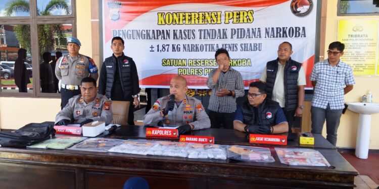 1,87 Kg Narkotika Jenis Shabu Di Tangkap, Ini Adalah Bukti Dan Komitmen Dalam Pemberantasan Narkotika di Wilayah Hukum Polres Pinrang