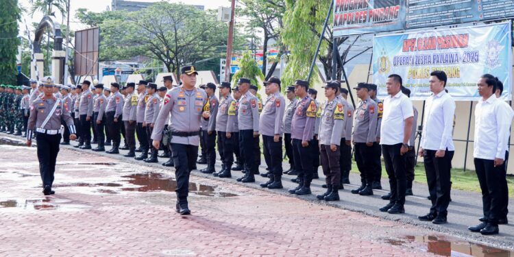 Polres Pinrang Gelar Apel Pasukan Operasi Zebra Pallawa 2025