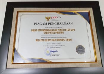 Pemkab Pinrang Raih Penghargaan Menuju Wilayah Bebas dari Korupsi di Ajang SAKIP dan ZI Awards 2025