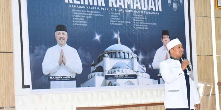 Klinik Ramadhan Pemkab Pinrang Hadirkan Tausiah Ustadz Nukman Besti ingatkan Pentingnya Menjaga Silaturahmi