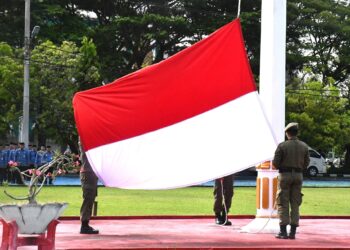 Setwan DPRD Pinrang jadi Pelaksana Upacara Harkitnas ke-118, Wakil Bupati Pimpin Upacara
