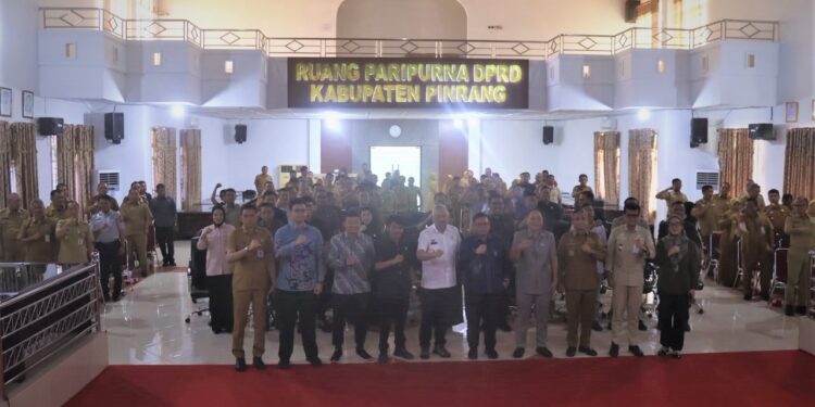 Pemkab Pinrang Tegaskan Komitmen Antikorupsi Lewat Rakor 2026 dan Tindak Lanjut SPI 2025 Bersama KPK