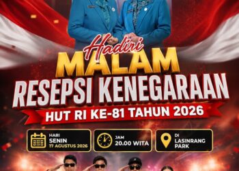 Pemkab Pinrang Gelar Resepsi HUT RI ke-81 Secara Sederhana Tekankan Kebersamaan dan Kepedulian